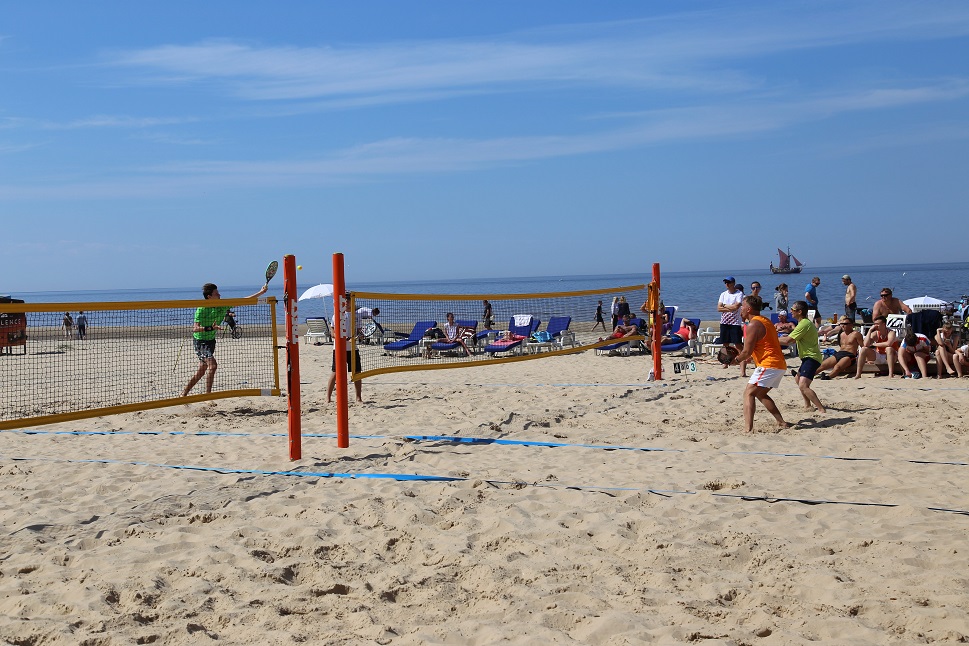 Первый этап турнира лиги Латвии по пляжному теннису